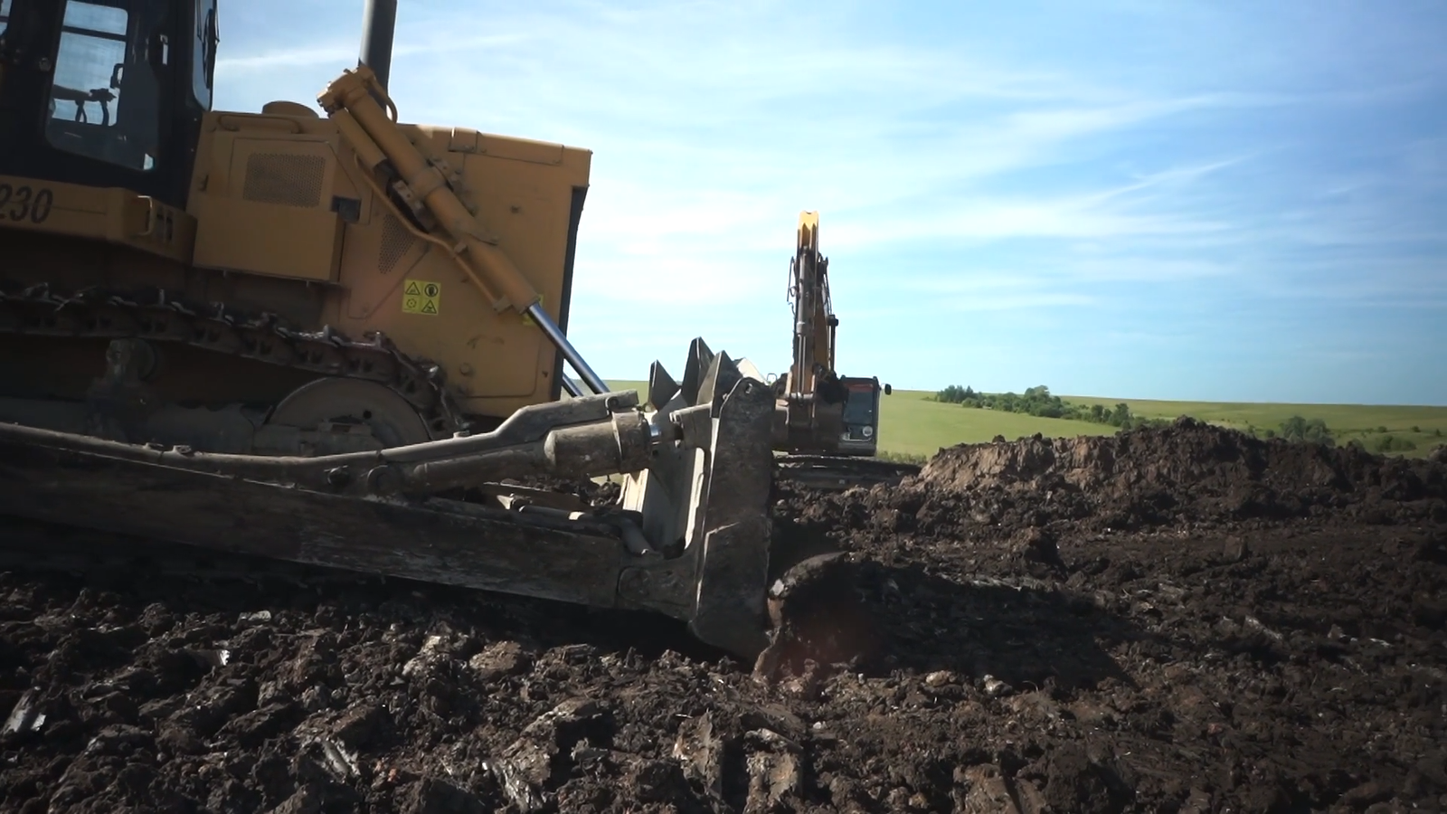 Land clearing in progress
